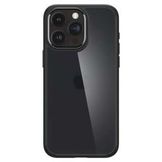 Spigen Ultra Hybrid iPhone 15 Pro Max kemény hátlap tok - átlátszó/fekete
