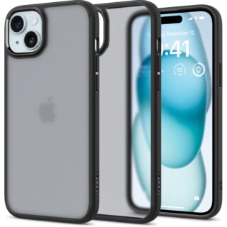 Spigen Ultra Hybrid iPhone 15 ütésálló szilikon hátlap tok - matt fekete