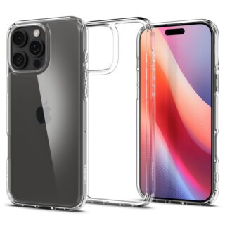 Spigen Ultra Hybrid iPhone 16 Pro ütésálló kemény hátlap tok - átlátszó