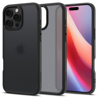 Spigen Ultra Hybrid iPhone 16 Pro ütésálló kemény hátlap tok - fekete/átlátszó
