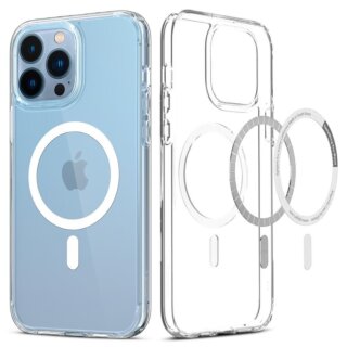 Spigen Ultra Hybrid MagSafe iPhone 13 Pro mágneses ütésálló szilikon hátlap tok - fehér