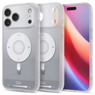 Spigen Ultra Hybrid MagSafe iPhone 17 Pro Max ütésálló kemény hátlap tok - ezüst/mintás