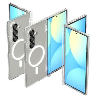 Spigen Ultra Hybrid MagSafe Samsung Galaxy Z Fold 7 ütésálló kemény hátlap tok - fehér/átlátszó