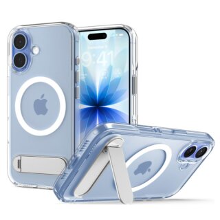 Spigen Ultra Hybrid S MagSafe iPhone 17 kemény hátlap tok - átlátszó/fehér