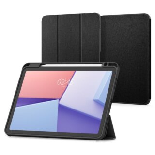 Spigen Urban Fit iPad Air 11" M3/M2 (2025/2024) szövet borítású kinyitható tok - fekete