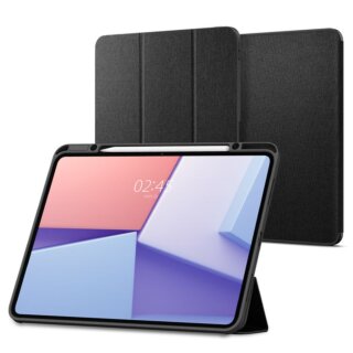 Spigen Urban Fit iPad Pro 13” (2024) szövet borítású kinyitható tok - fekete