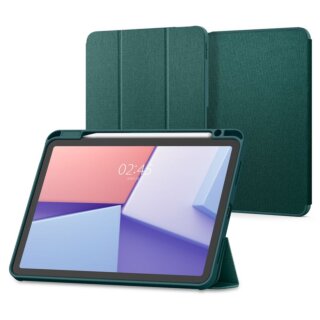 Spigen Urban Fit iPad Air 11" M3/M2 (2025/2024) szövet borítású kinyitható tok - zöld
