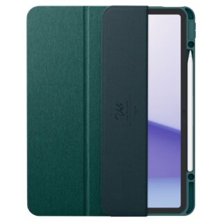 Spigen Urban Fit iPad Air 13" (2025/2024) szövet borítású kinyitható tok - zöld