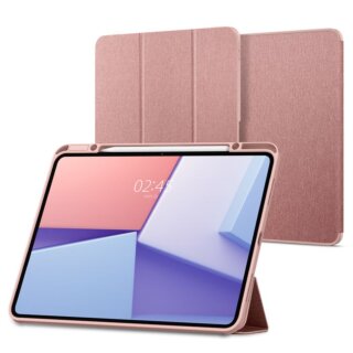 Spigen Urban Fit iPad Pro 13” (2024) szövet borítású kinyitható tok - rózsaszín