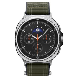Spigen WBF0 Samsung Galaxy Watch 8 / Classic 46mm / 44mm / 40mm tépőzáras szíj - zöld