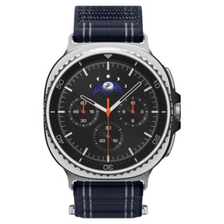 Spigen WBF0 Samsung Galaxy Watch 8 / Classic 46mm / 44mm / 40mm tépőzáras szíj - kék
