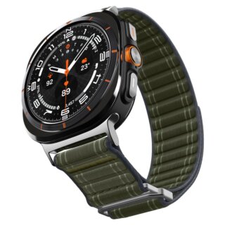 Spigen WBF0 Samsung Galaxy Watch Ultra 47mm (2025/2024) tépőzáras szíj - zöld