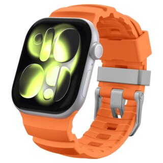 Spigen WBS2 Apple Watch 46mm / 45mm / 44mm / Ultra 49mm szilikon szíj - narancssárga