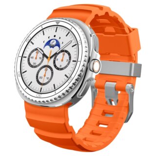 Spigen WBS2 Samsung Galaxy Watch 8 / Classic 46mm / 44mm / 40mm szilikon szíj - narancssárga