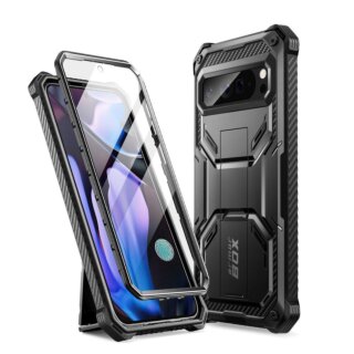 Supcase IBLSN Armorbox Google Pixel 9 Pro XL ütésálló kemény tok kijelzővédővel - fekete