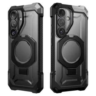 Supcase Unicorn Beetle Grip MagSafe Samsung Galaxy S26 ütésálló kemény hátlap tok kitámasztóval - fekete