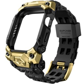 Supcase UB Ore Apple Watch 46mm ütésálló tok és szíj - arany