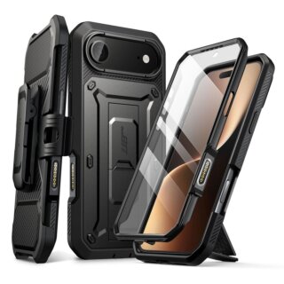 Supcase UB Pro iPhone Air ütésálló kemény tok + kijelzővédővel - fekete