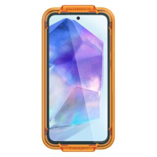 Spigen GLAS.tR Align Master Samsung Galaxy A55 5G kijelzővédő üveg felhelyező kerettel - 2db