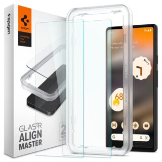 Spigen alignMaster glas.TR Slim Google Pixel 6A kijelzővédő üveg felhelyező kerettel - 2db