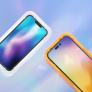 Spigen Glas.tR AlignMaster iPhone 14 Pro teljes kijelzővédő üveg felhelyező kerettel - 2db