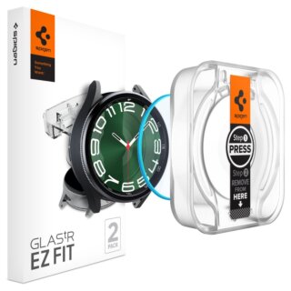 Spigen GLAS.tR EZ-Fit Samsung Galaxy Watch 6 Classic (47mm) kijelzővédő üvegfólia - 2db