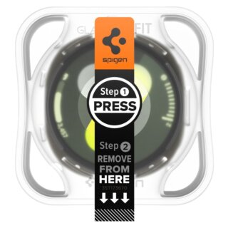 Spigen Glas.tR EZ Fit Samsung Galaxy Watch 8 40mm kijelzővédő üvegfólia felhelyező applikátorral - 2db