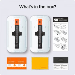 Spigen GLAS.tR EZ Fit Privacy iPhone 13 Pro Max sötétített kijelzővédő üvegfólia + felhelyező - 2db