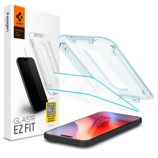 Spigen Glas.tR EZ Fit iPhone 16 Pro Max kijelzővédő üvegfólia felhelyező applikátorral - 2db