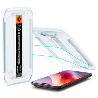 Spigen Glas.tR EZ Fit iPhone Air kijelzővédő üvegfólia felhelyező applikátorral - 2db