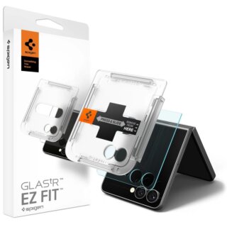 Spigen Glas.tR EZ Fit HD Samsung Galaxy Z Flip 7 kijelzővédő üvegfólia felhelyező applikátorral