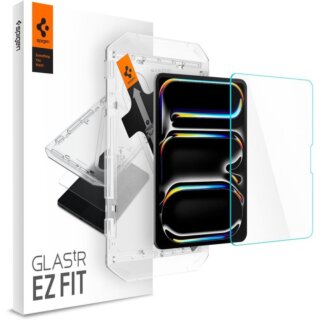 Spigen Glas.tR EZ Fit iPad Pro 11” (2024) kijelzővédő üveg felhelyező applikátorral