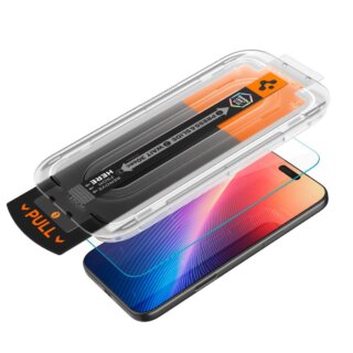 Spigen Glas.tR EZ Fit Pro iPhone 16 Pro Max / 17 Pro Max kijelzővédő üvegfólia felhelyező applikátorral
