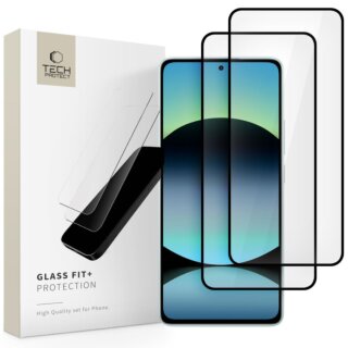 iKi Glass Fit Xiaomi Redmi Note 14 4G / 5G teljes kijelzővédő üvegfólia - 2db