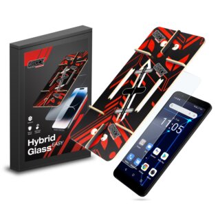 GrizzGlass HybridGlass Easy Hammer Construction hibrid kijelzővédő üvegfólia felhelyező applikátorral