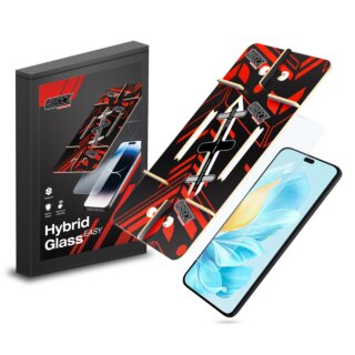 GrizzGlass HybridGlass Easy Honor 200 Lite hibrid kijelzővédő üvegfólia felhelyező applikátorral