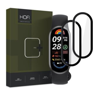Hofi Hybrid Pro+ Xiaomi Smart Band 9 / 9 NFC teljes kijelzővédő üvegfólia - 2db