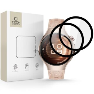 iKi Glass Flex+ Huawei Watch 5 (42mm) teljes hibrid kijelzővédő üvegfólia - 2db