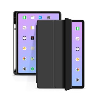iKi Smartcase Pencil iPad Air 11" M3/M2 (2025/2024) / 10,9" 5 / 4 (2022/2020) oldalra nyíló tok - fekete