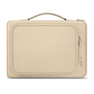 iKi Basic textil becsúsztatós laptop tok 15"-16" - bézs