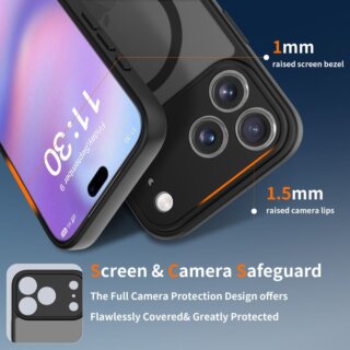 iKi BasicMag MagSafe iPhone 17 Pro Max kemény hátlap tok - matt fekete