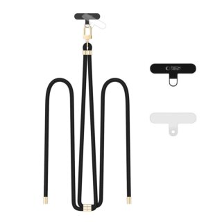 iKi C7S univerzális okostelefon nyakpánt - fekete/arany