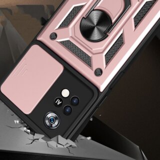 iKi CamShield Xiaomi Poco X4 Pro 5G kameravédős hátlap tok - fekete