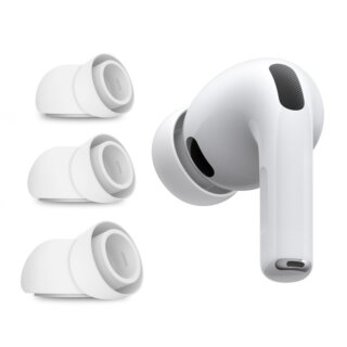 iKi Apple Airpods Pro 3 fülhallgató gumiharang - 3db - fehér