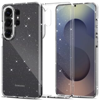 iKi Flexair Samsung Galaxy S26 Ultra szilikon hátlap tok - átlászó/csillámos