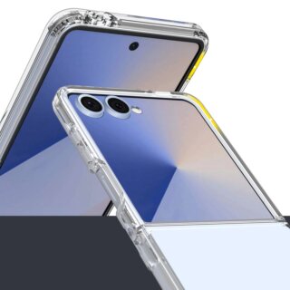 iKi Flexair Hybrid Samsung Galaxy Z Flip 7 kemény hátlap tok - átlátszó