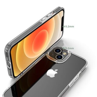 iKi Flexair Hybrid iPhone 15 szilikon hátlap tok - átlátszó