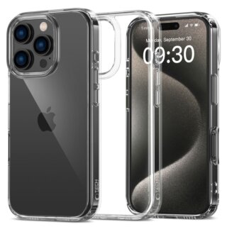 iKi Flexair Hybrid iPhone 16 Pro Max szilikon hátlap tok - átlátszó