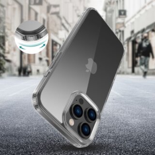 iKi Flexair Hybrid iPhone 16 Pro Max szilikon hátlap tok - átlátszó