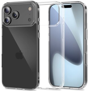 iKi Flexair Hybrid iPhone 17 Pro Max kemény hátlap tok - átlátszó